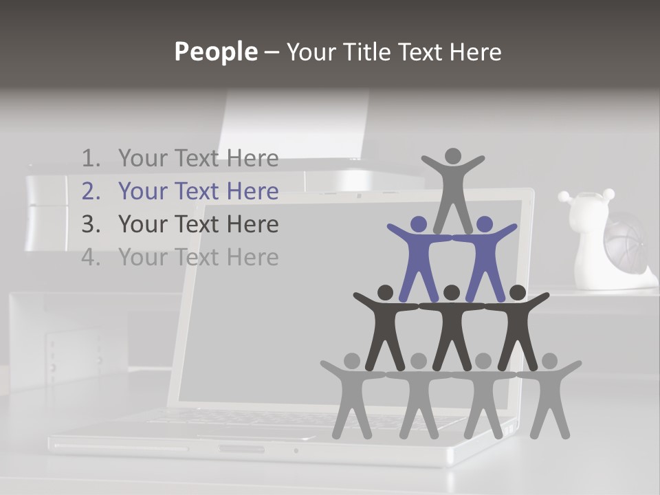 Home Office Desk PowerPoint Template