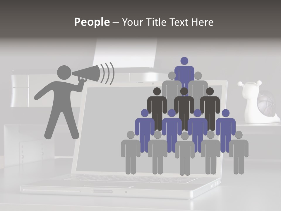 Home Office Desk PowerPoint Template