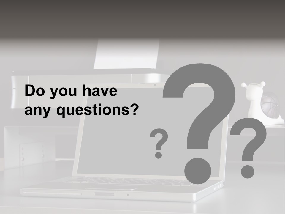 Home Office Desk PowerPoint Template