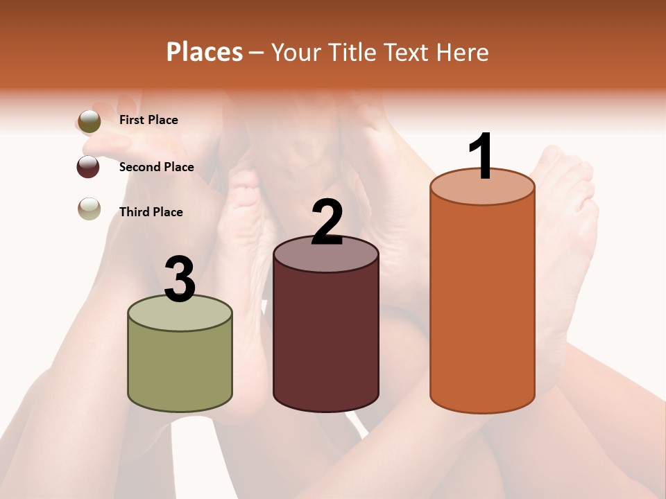 Well-Groomed Bared A Foot Of Female Feet, Isolated On A White Background, Please See Some Of My Other Parts Of A Images PowerPoint Template