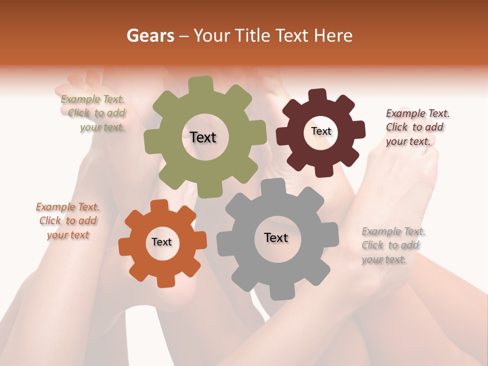 Well-Groomed Bared A Foot Of Female Feet, Isolated On A White Background, Please See Some Of My Other Parts Of A Images PowerPoint Template