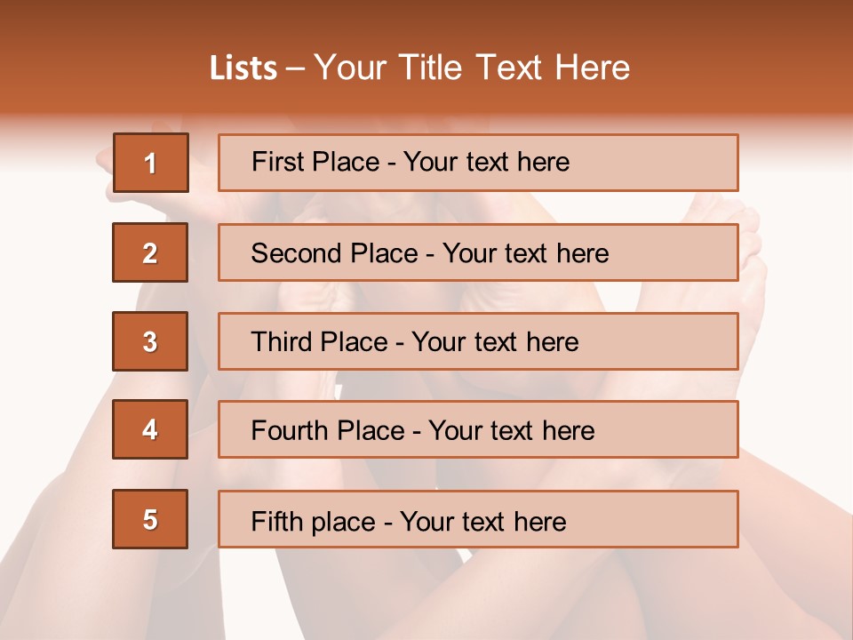 Well-Groomed Bared A Foot Of Female Feet, Isolated On A White Background, Please See Some Of My Other Parts Of A Images PowerPoint Template