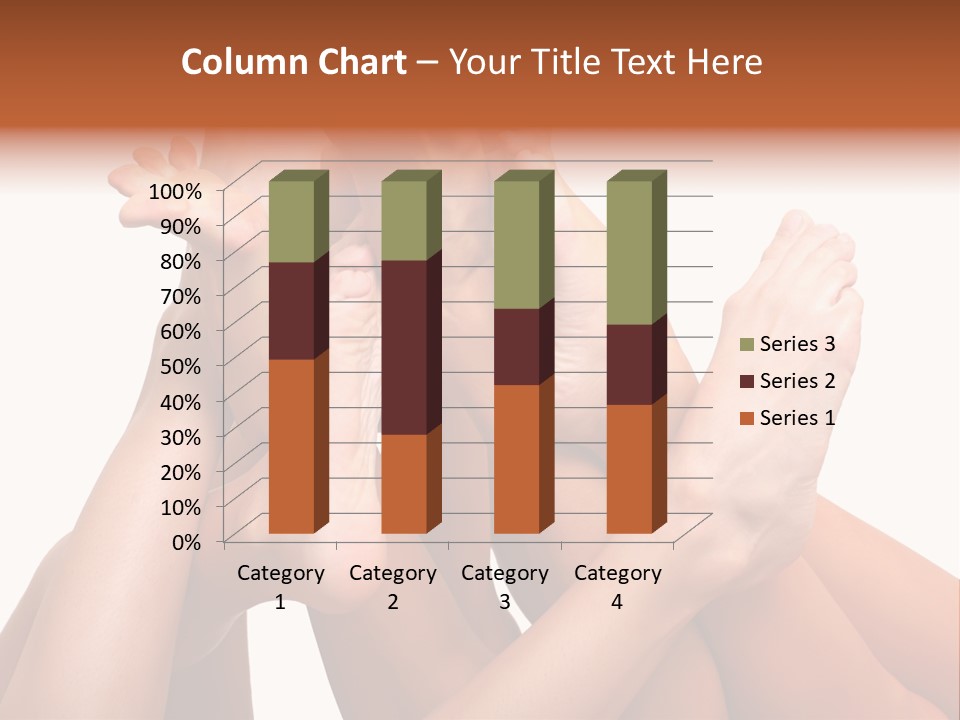 Well-Groomed Bared A Foot Of Female Feet, Isolated On A White Background, Please See Some Of My Other Parts Of A Images PowerPoint Template