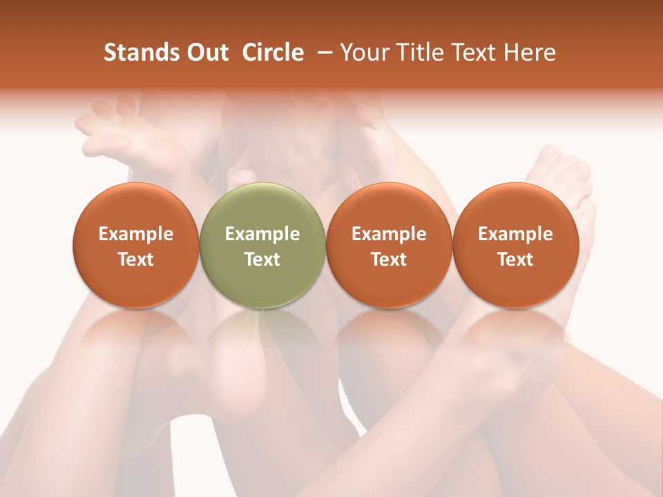 Well-Groomed Bared A Foot Of Female Feet, Isolated On A White Background, Please See Some Of My Other Parts Of A Images PowerPoint Template