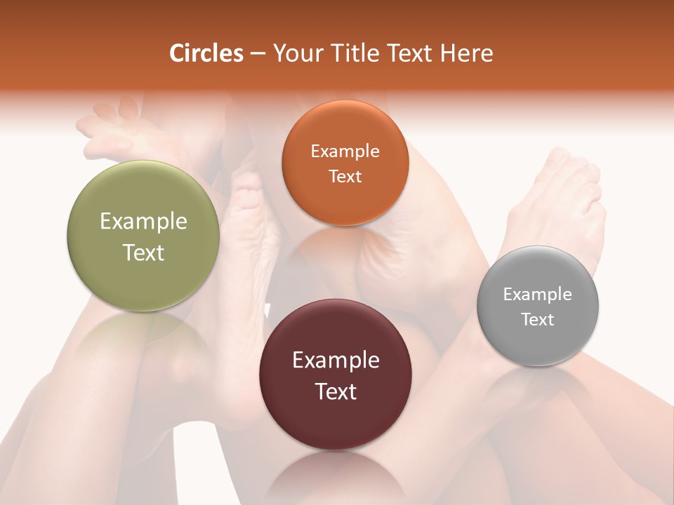 Well-Groomed Bared A Foot Of Female Feet, Isolated On A White Background, Please See Some Of My Other Parts Of A Images PowerPoint Template