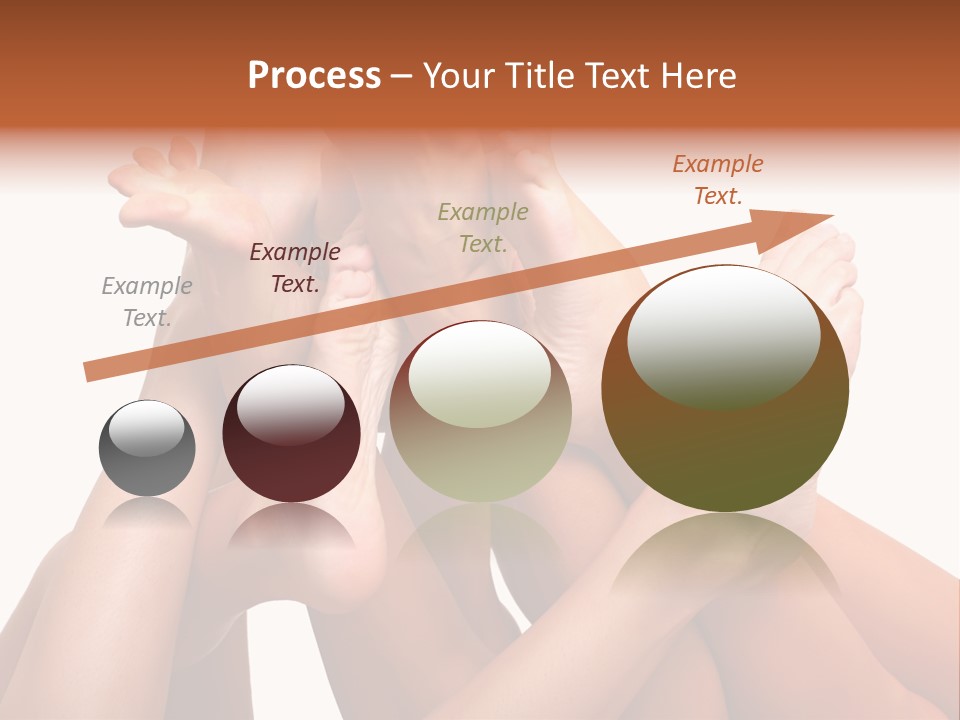 Well-Groomed Bared A Foot Of Female Feet, Isolated On A White Background, Please See Some Of My Other Parts Of A Images PowerPoint Template