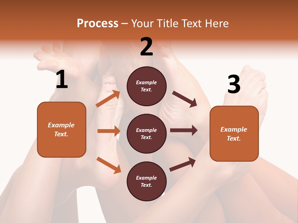 Well-Groomed Bared A Foot Of Female Feet, Isolated On A White Background, Please See Some Of My Other Parts Of A Images PowerPoint Template