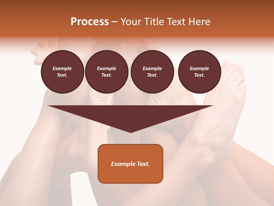 Well-Groomed Bared A Foot Of Female Feet, Isolated On A White Background, Please See Some Of My Other Parts Of A Images PowerPoint Template