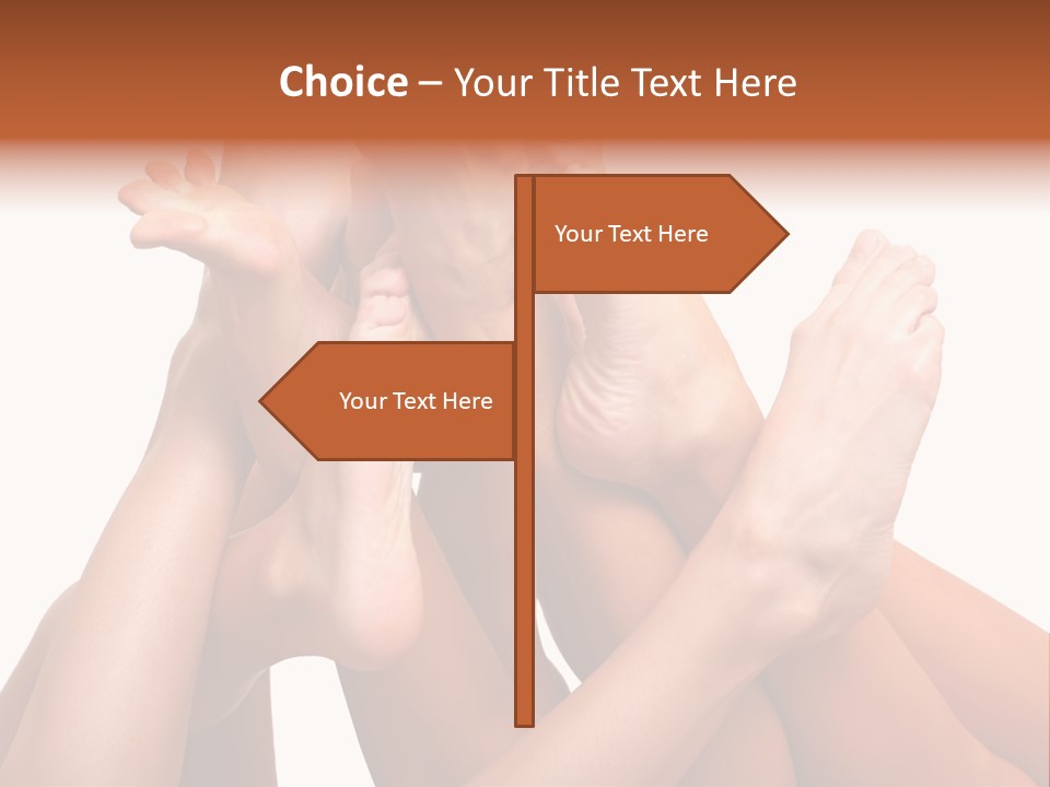 Well-Groomed Bared A Foot Of Female Feet, Isolated On A White Background, Please See Some Of My Other Parts Of A Images PowerPoint Template