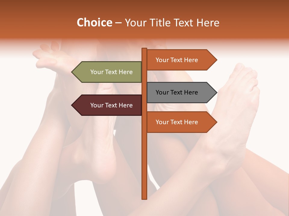 Well-Groomed Bared A Foot Of Female Feet, Isolated On A White Background, Please See Some Of My Other Parts Of A Images PowerPoint Template