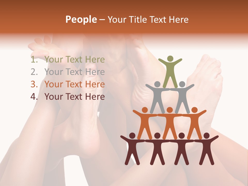 Well-Groomed Bared A Foot Of Female Feet, Isolated On A White Background, Please See Some Of My Other Parts Of A Images PowerPoint Template