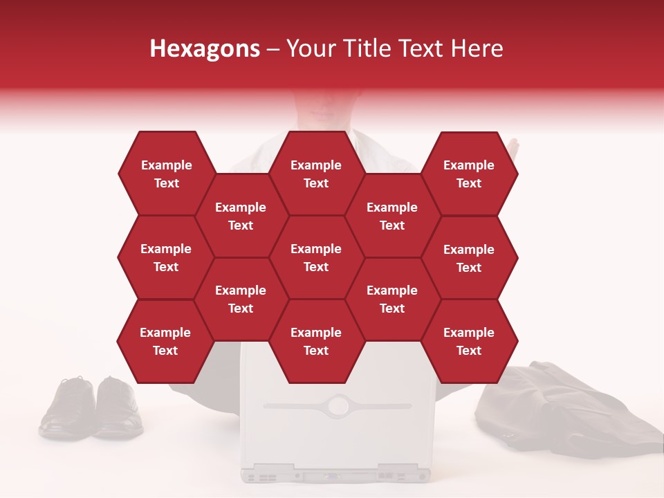 Businessman Meditates In Office PowerPoint Template