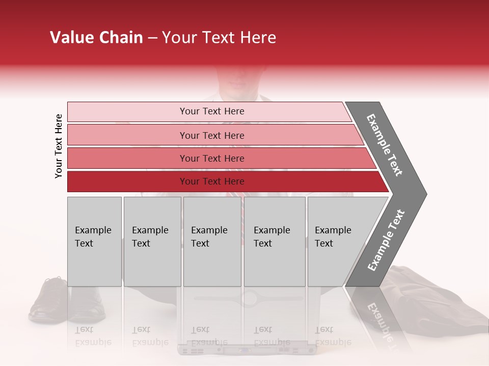 Businessman Meditates In Office PowerPoint Template