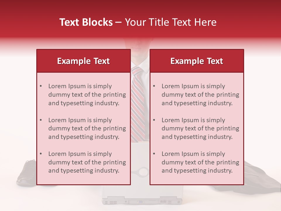Businessman Meditates In Office PowerPoint Template