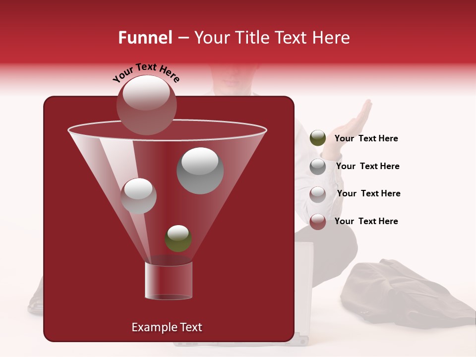 Businessman Meditates In Office PowerPoint Template