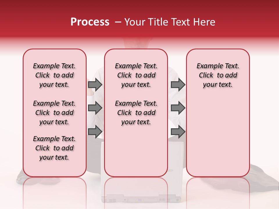Businessman Meditates In Office PowerPoint Template