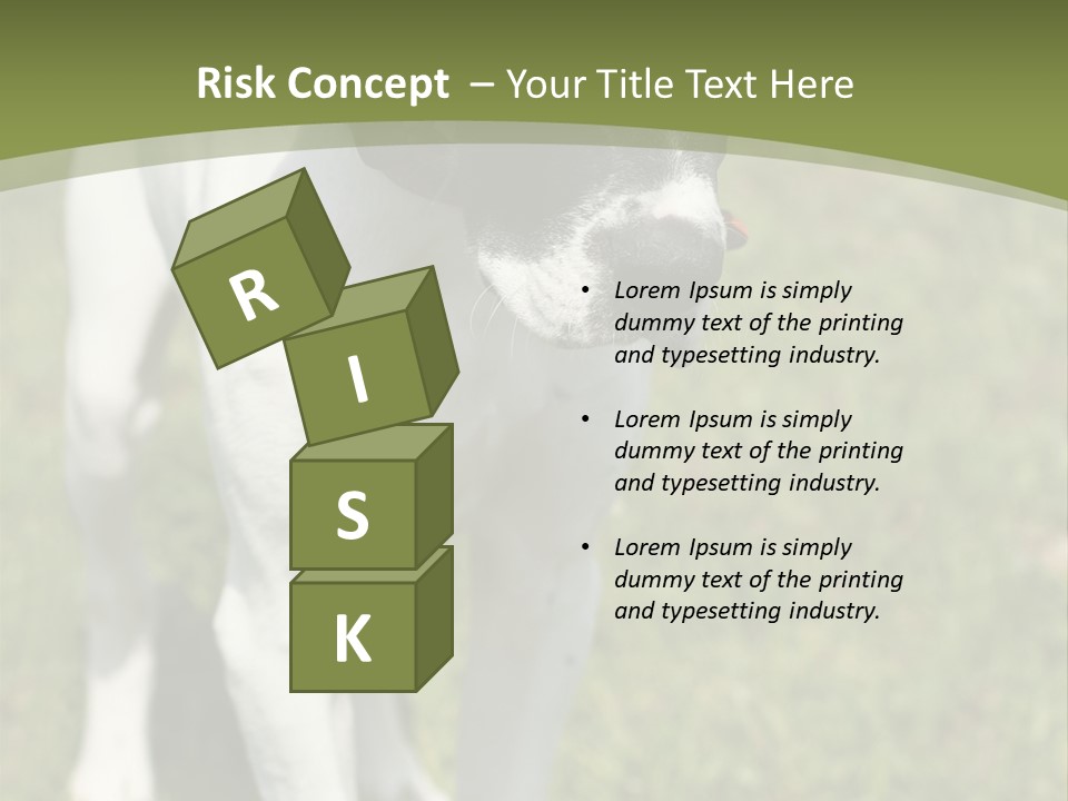 Puppy Of Pointer (Hunter Dog) With Funny Look PowerPoint Template