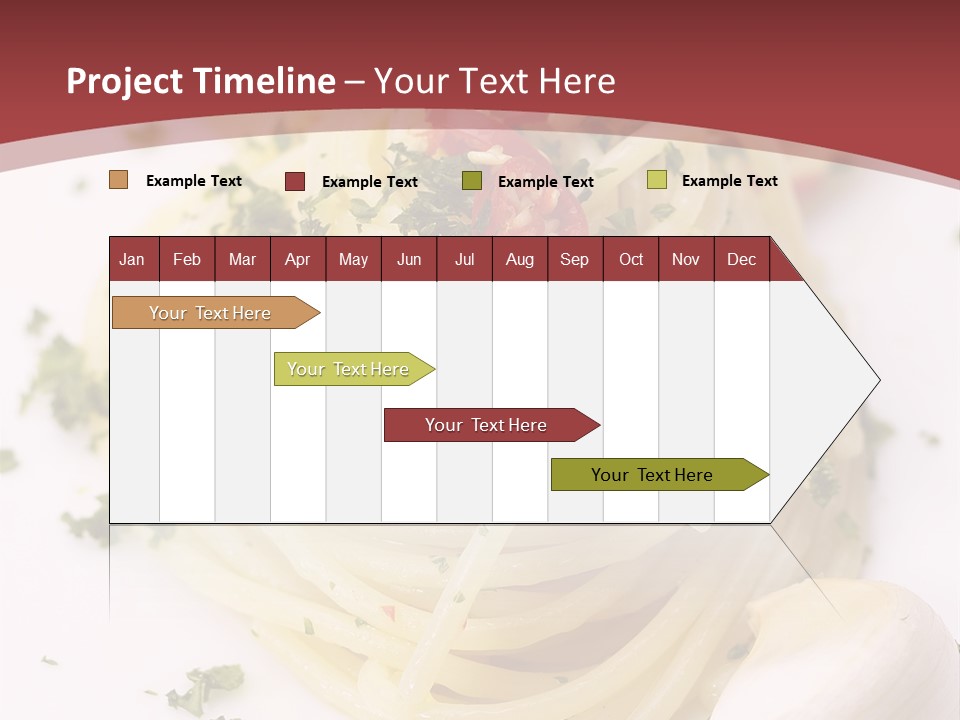 Pasta Garlic Olive Oil And Red Chili Pepper Closeup On A White Dish PowerPoint Template