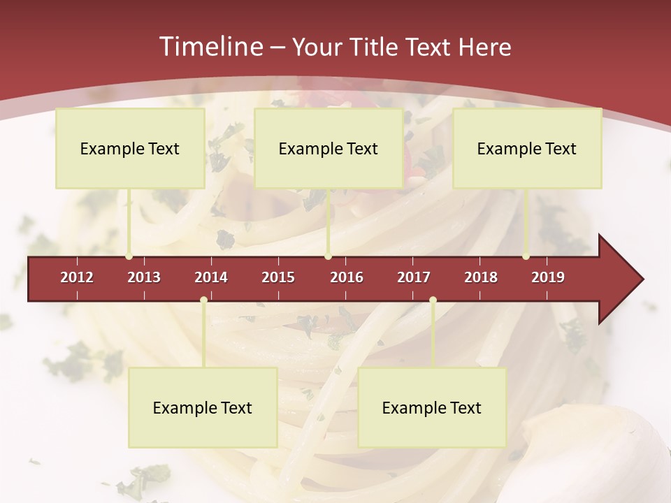 Pasta Garlic Olive Oil And Red Chili Pepper Closeup On A White Dish PowerPoint Template