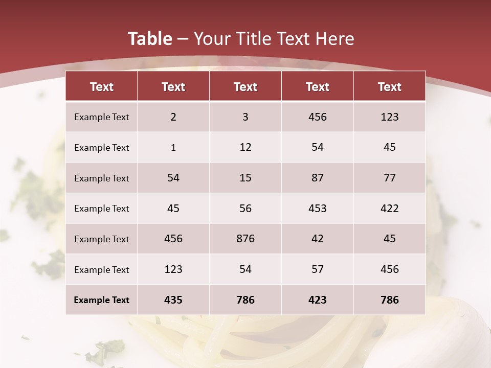 Pasta Garlic Olive Oil And Red Chili Pepper Closeup On A White Dish PowerPoint Template