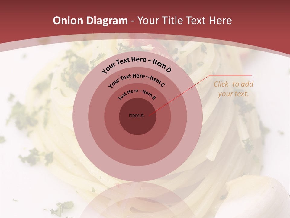 Pasta Garlic Olive Oil And Red Chili Pepper Closeup On A White Dish PowerPoint Template