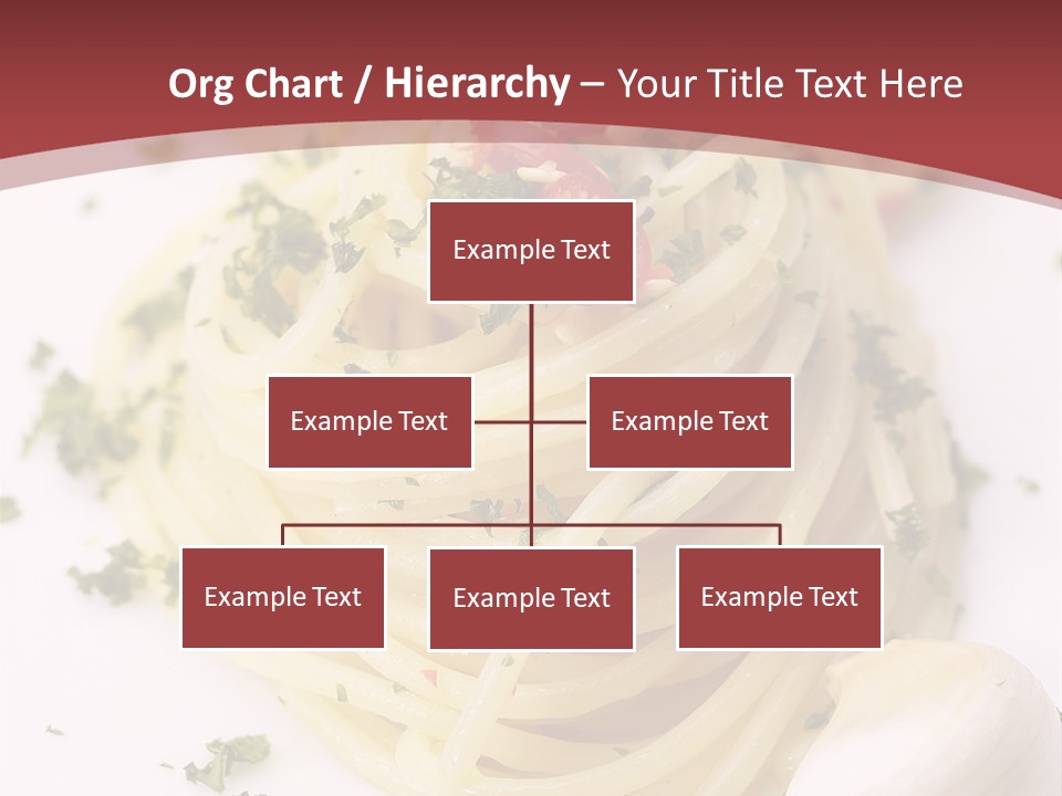 Pasta Garlic Olive Oil And Red Chili Pepper Closeup On A White Dish PowerPoint Template