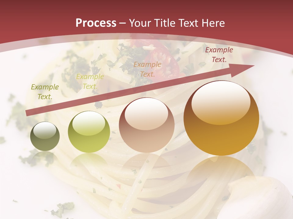 Pasta Garlic Olive Oil And Red Chili Pepper Closeup On A White Dish PowerPoint Template