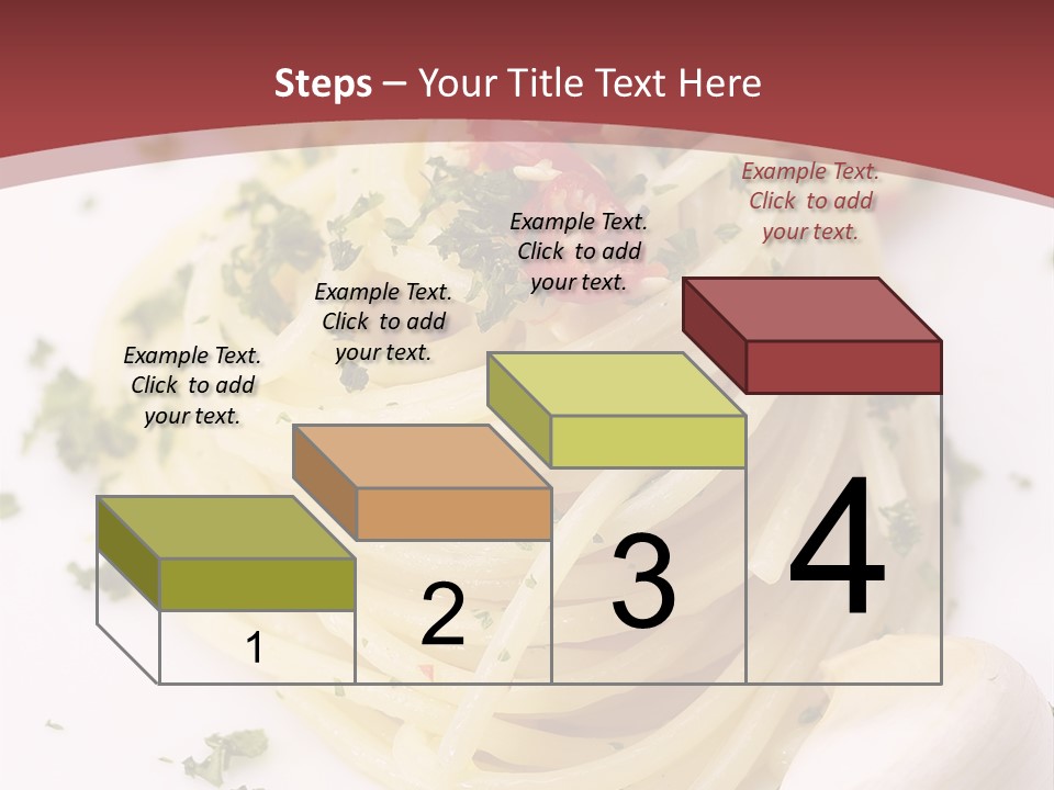 Pasta Garlic Olive Oil And Red Chili Pepper Closeup On A White Dish PowerPoint Template