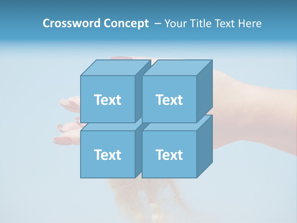 Beautiful Woman Hands PowerPoint Template