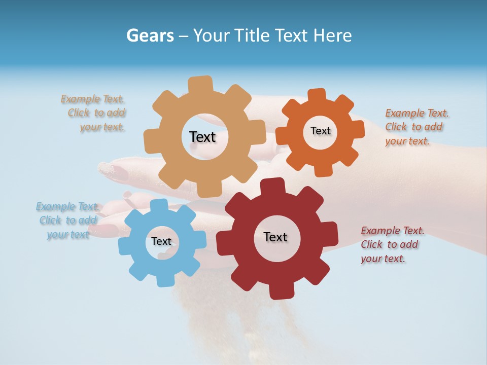 Beautiful Woman Hands PowerPoint Template