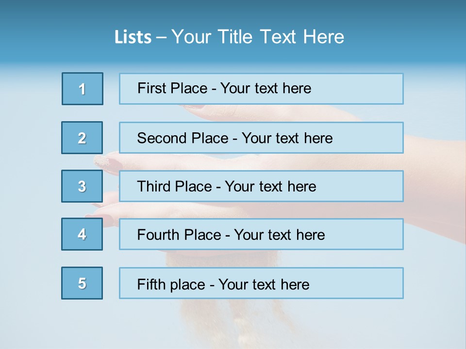 Beautiful Woman Hands PowerPoint Template