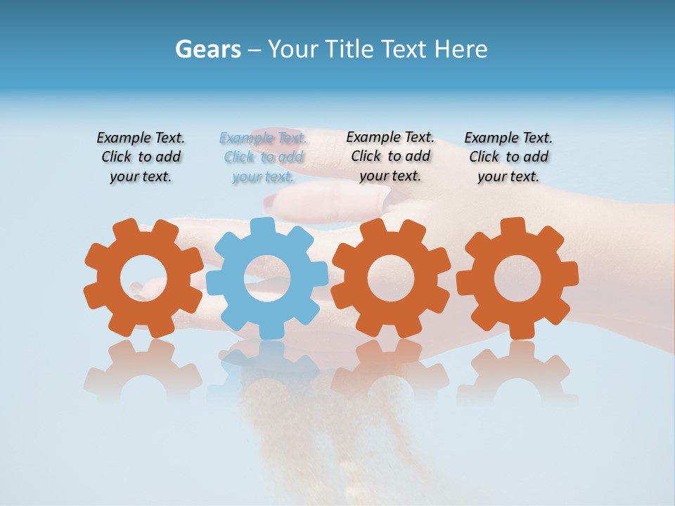 Beautiful Woman Hands PowerPoint Template