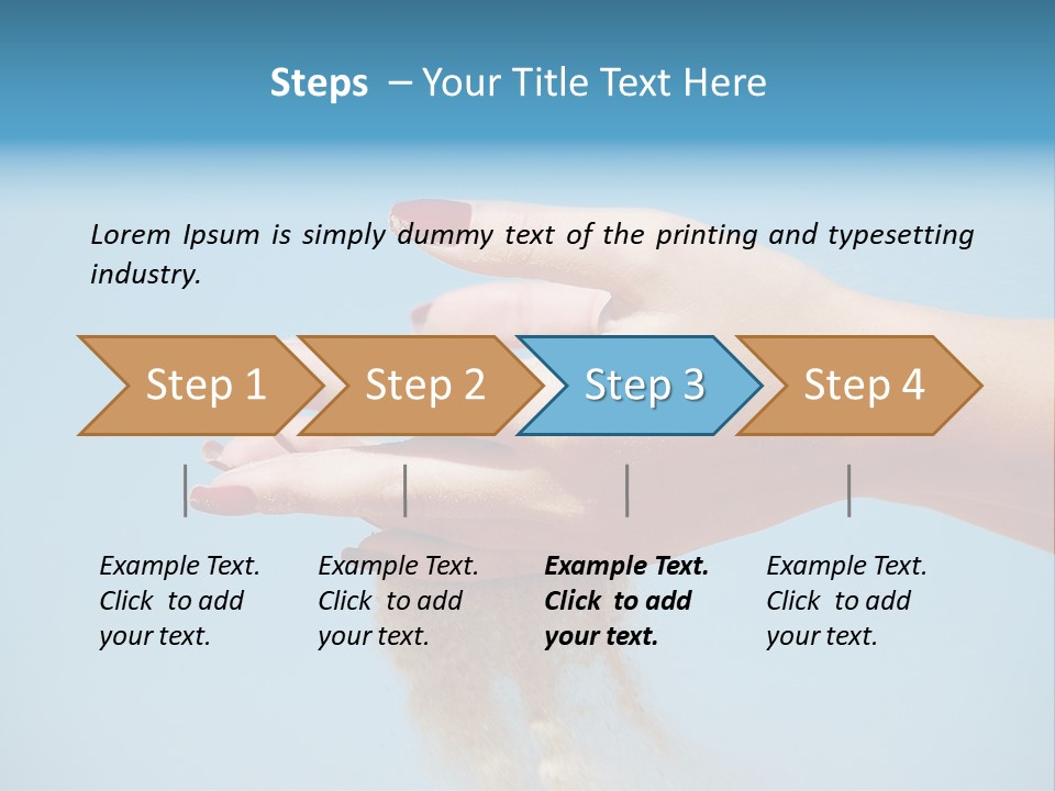 Beautiful Woman Hands PowerPoint Template