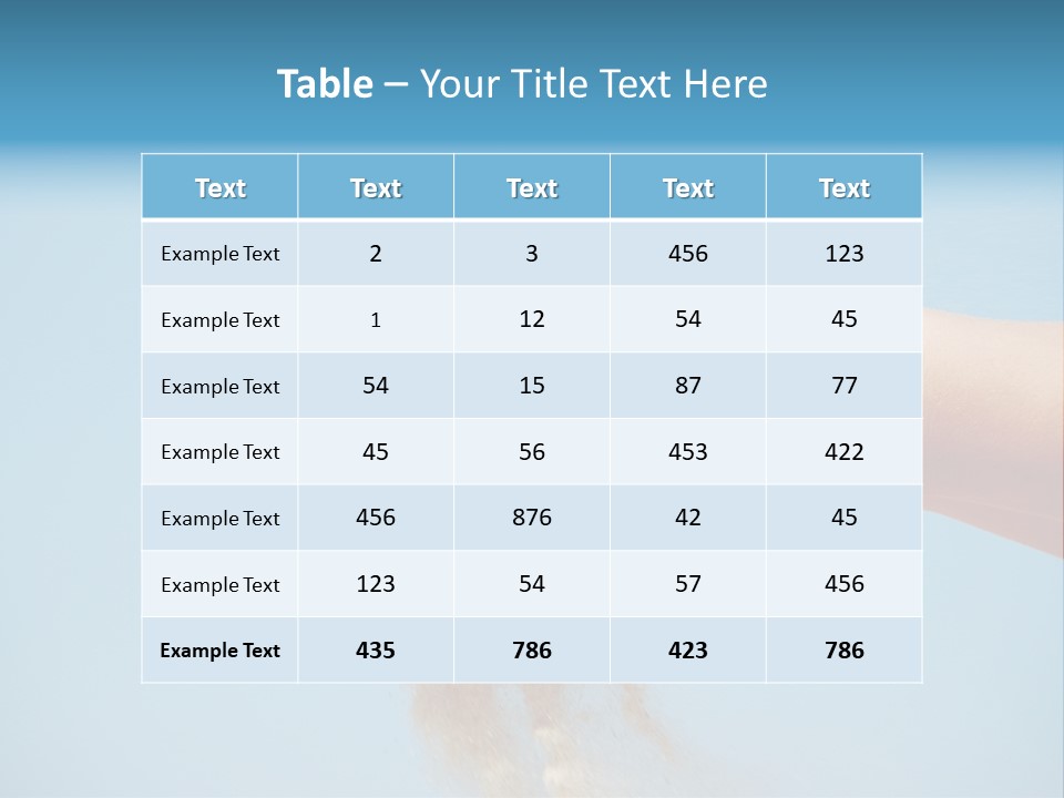 Beautiful Woman Hands PowerPoint Template