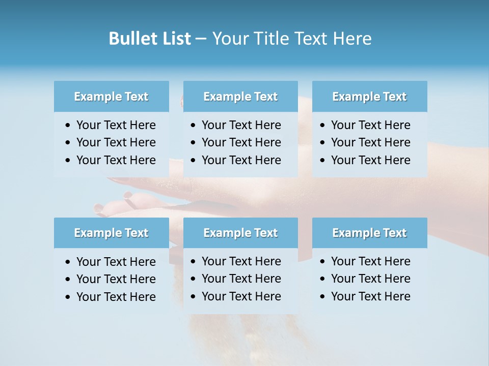 Beautiful Woman Hands PowerPoint Template