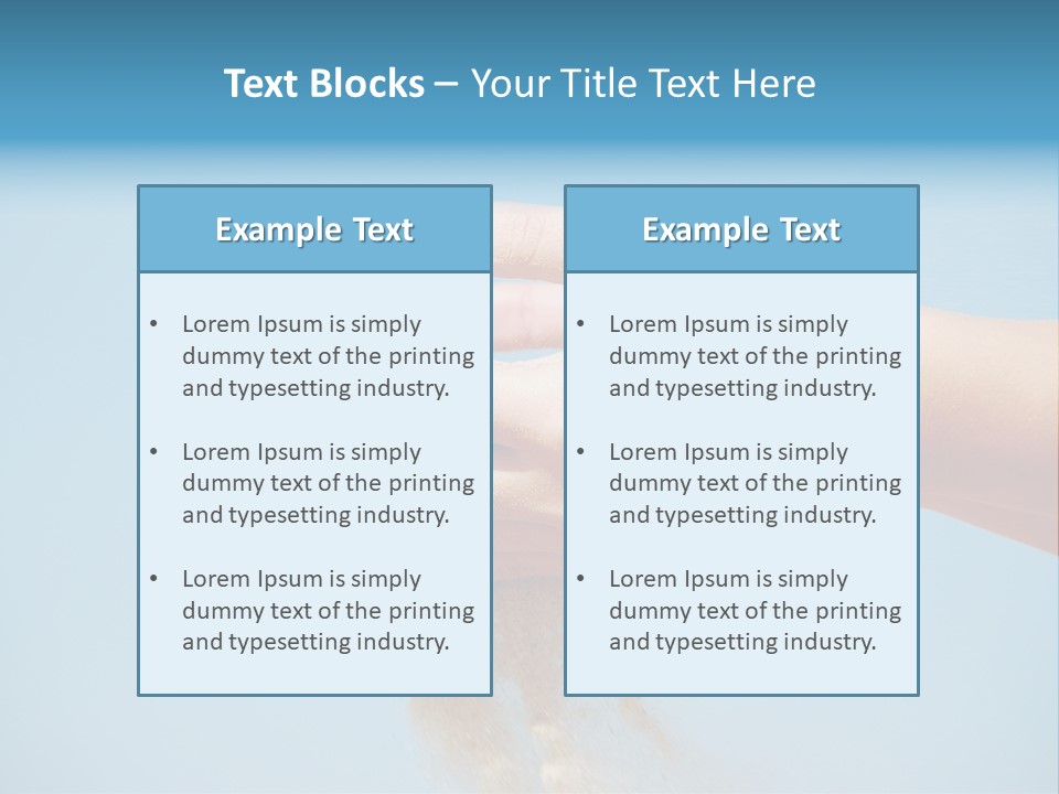 Beautiful Woman Hands PowerPoint Template