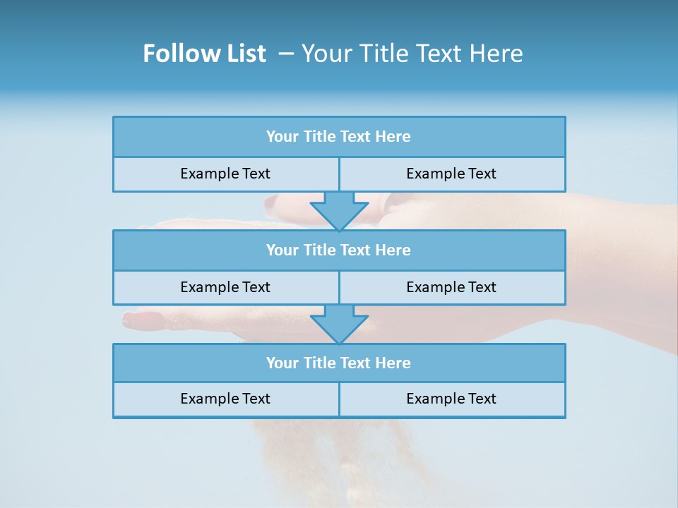 Beautiful Woman Hands PowerPoint Template