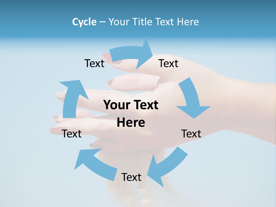 Beautiful Woman Hands PowerPoint Template