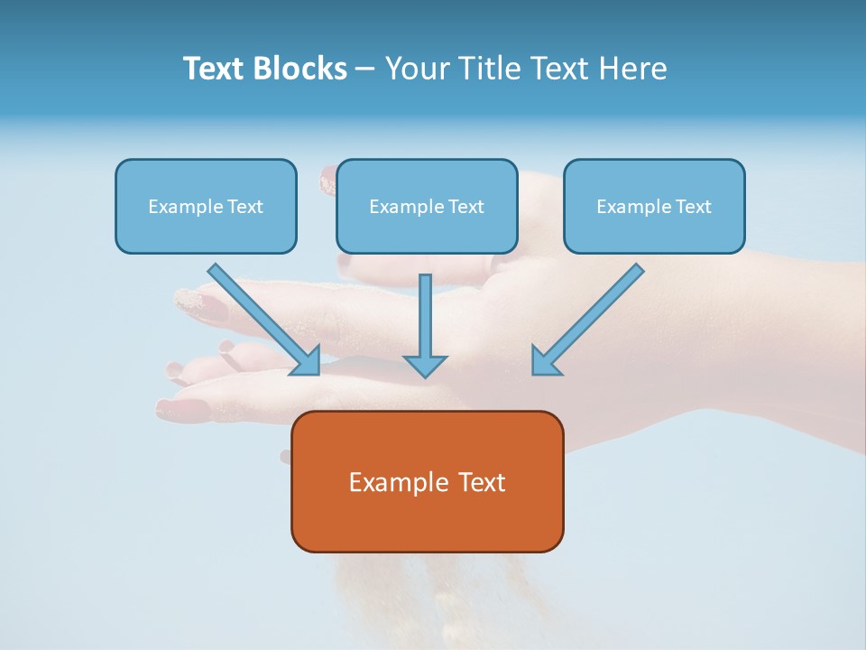 Beautiful Woman Hands PowerPoint Template