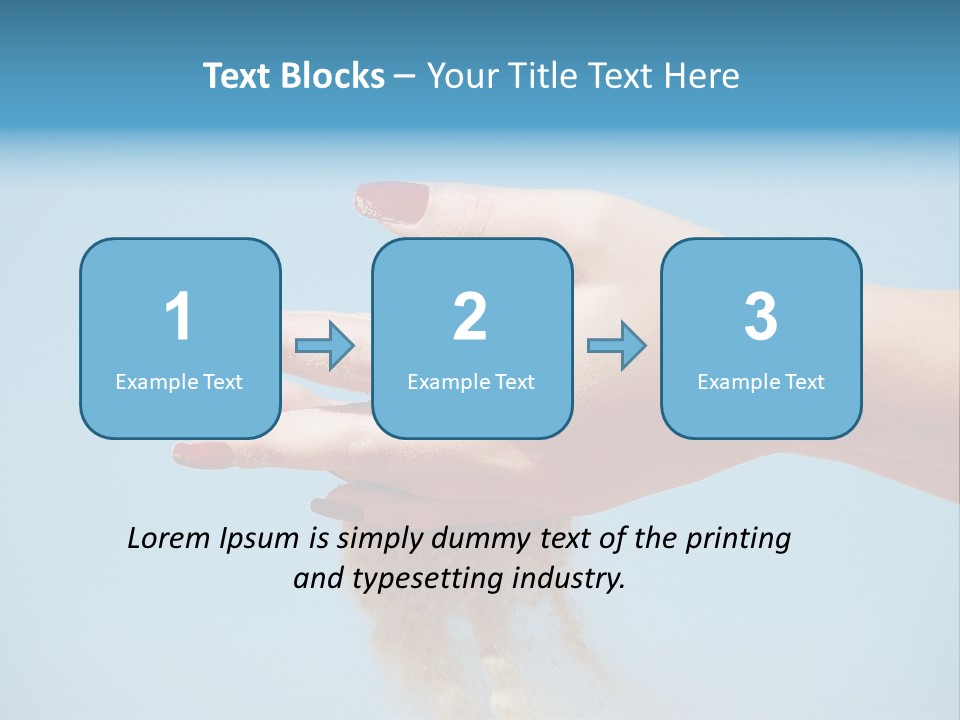 Beautiful Woman Hands PowerPoint Template