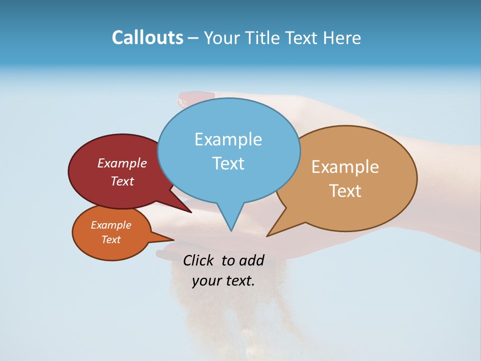 Beautiful Woman Hands PowerPoint Template