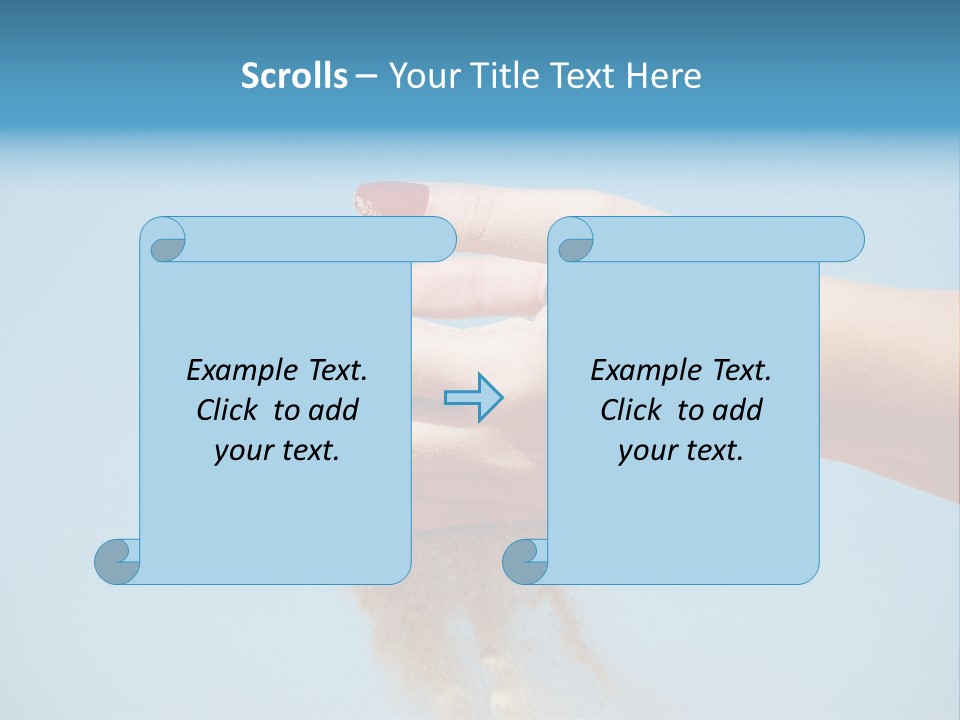 Beautiful Woman Hands PowerPoint Template