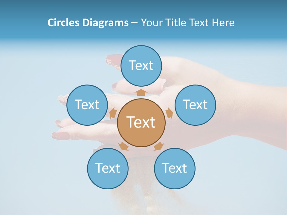 Beautiful Woman Hands PowerPoint Template