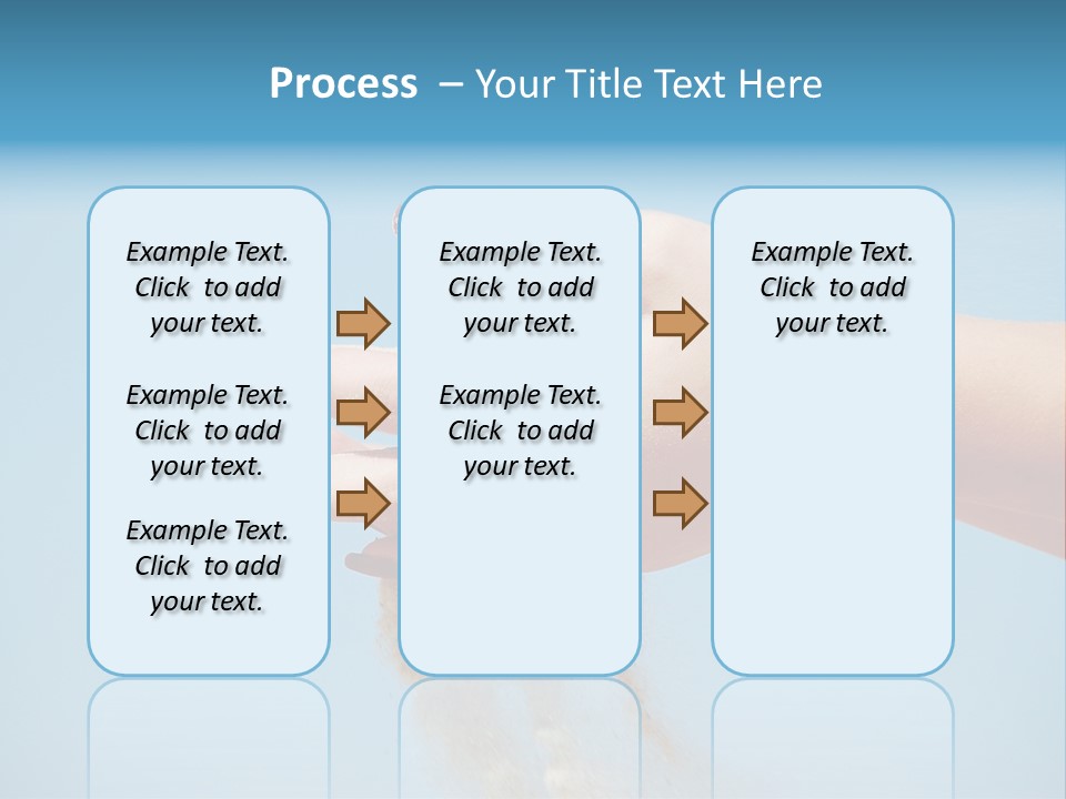 Beautiful Woman Hands PowerPoint Template