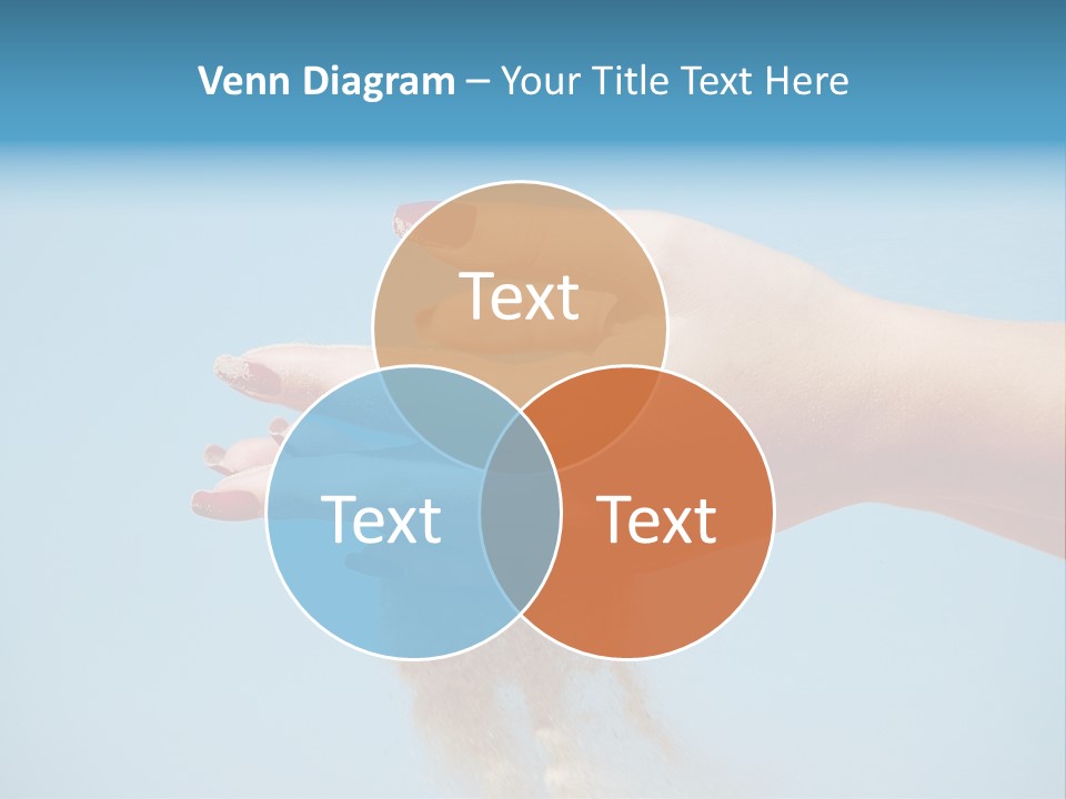 Beautiful Woman Hands PowerPoint Template