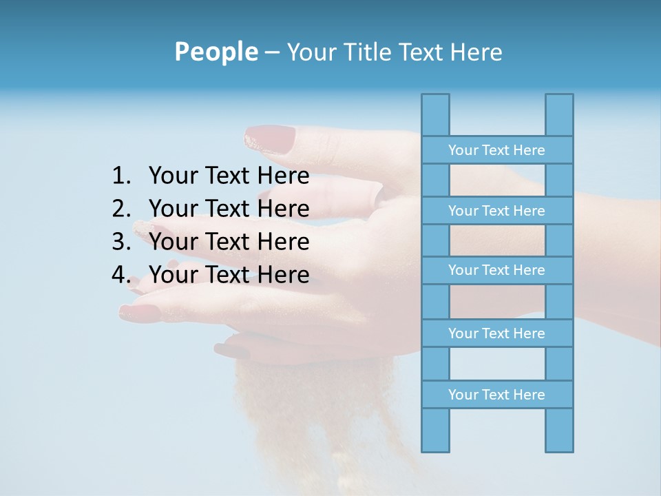 Beautiful Woman Hands PowerPoint Template