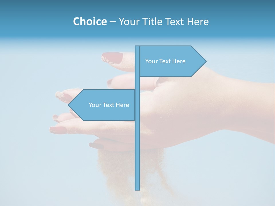 Beautiful Woman Hands PowerPoint Template