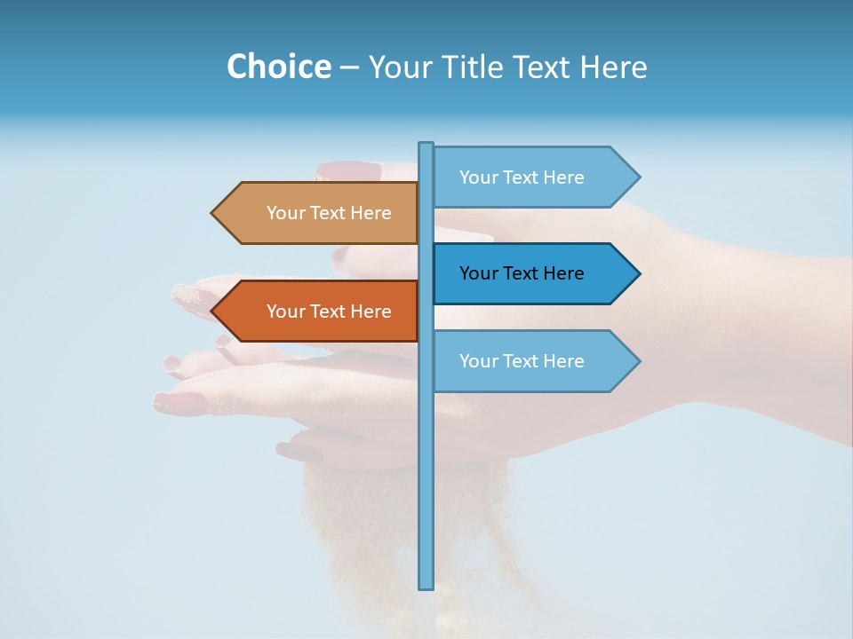 Beautiful Woman Hands PowerPoint Template