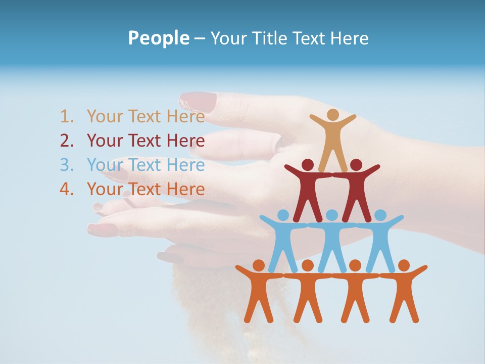 Beautiful Woman Hands PowerPoint Template