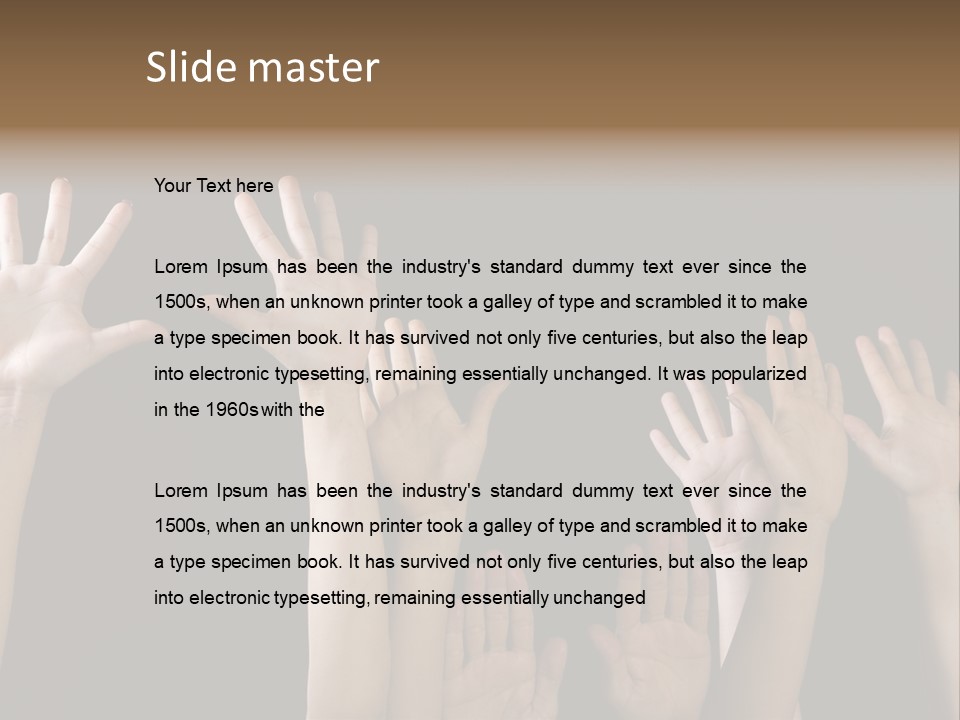 Hands PowerPoint Template